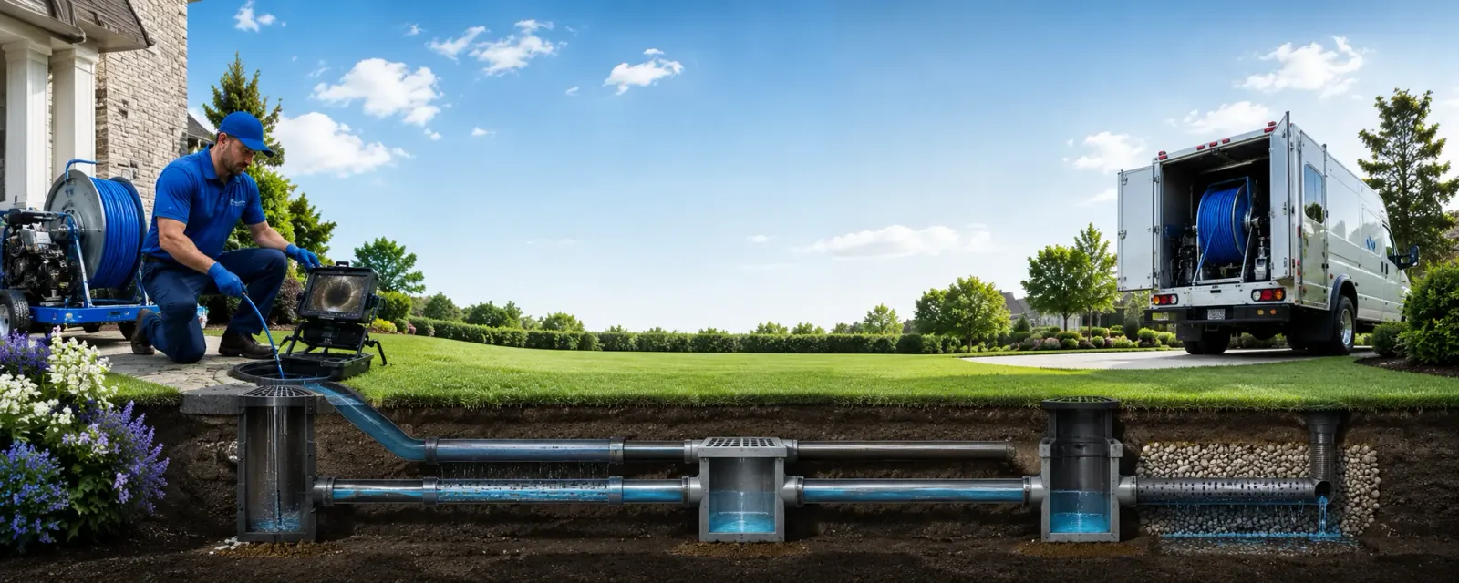 Outdoor drain cleaning information for Ashcamp, KY